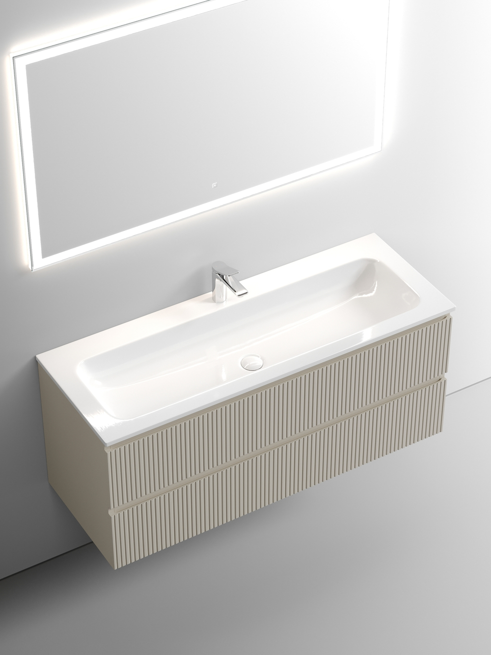 Тумба с раковиной Sancos Snob T 120 см SNT120CE beige soft