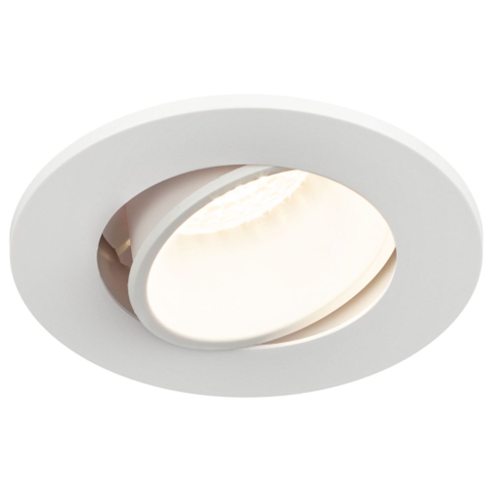 Светильник встраиваемый декоративный ЭРА KL90 WH под лампу MR16 GU5.3 белый пластиковый