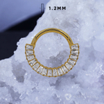 Кликер Syrma Crystal PVD Yellow 1.2мм