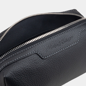 Несессер Tube из кожи теленка, черного цвета