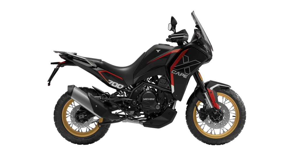 Мотоцикл Moto Morini X-CAPE 700 Gold Spoke Wheel, черный