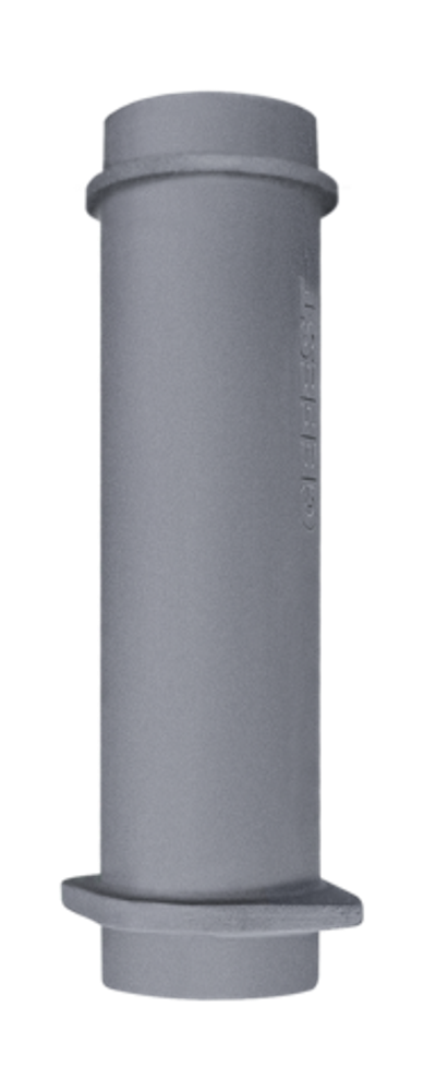 Чугунная ВЕРХНЯЯ труба для шибера 130/500мм