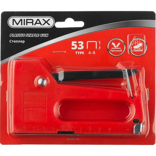 Строительный степлер MIRAX, пластиковый тип 53(4-8мм)