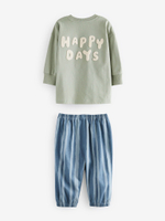 Пижама для мальчика Next B80-599, 3 шт., Молочный, Синий, Бежевый