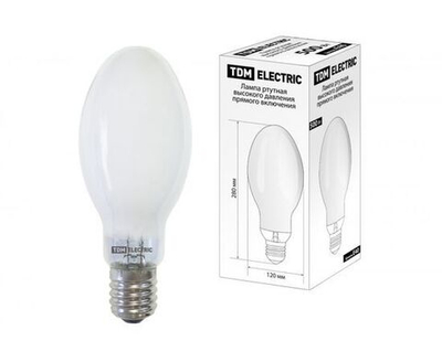 Ртутная лампа высокого давления TDM ДРВ 500 Вт Е40 SQ0325-0021 - 1 шт