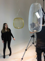 Pendant design lamp  Spokes 1 by Foscarini (Yellow)