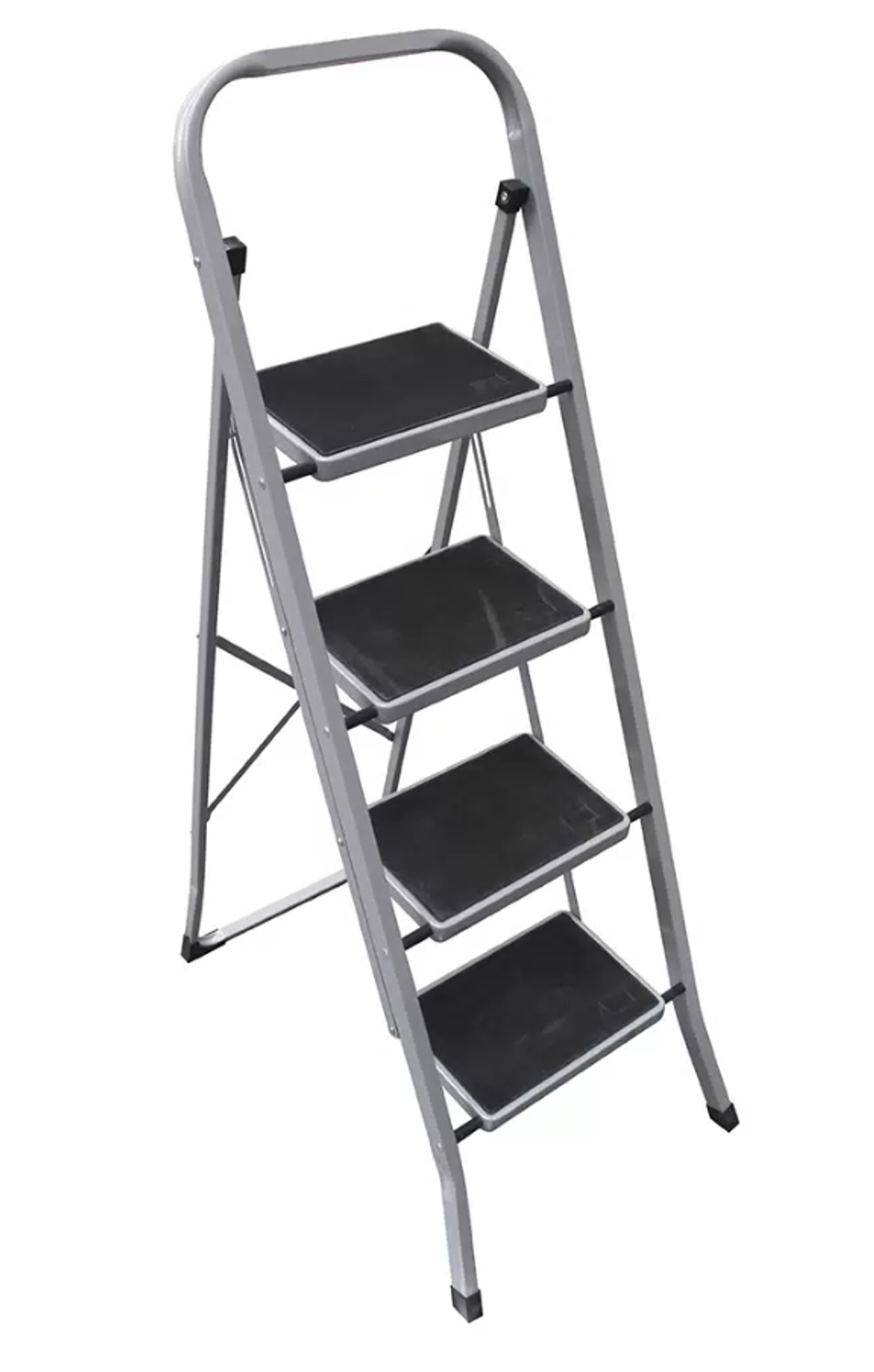 Стремянка стальная 4 ступени широкая антискольз.ступень