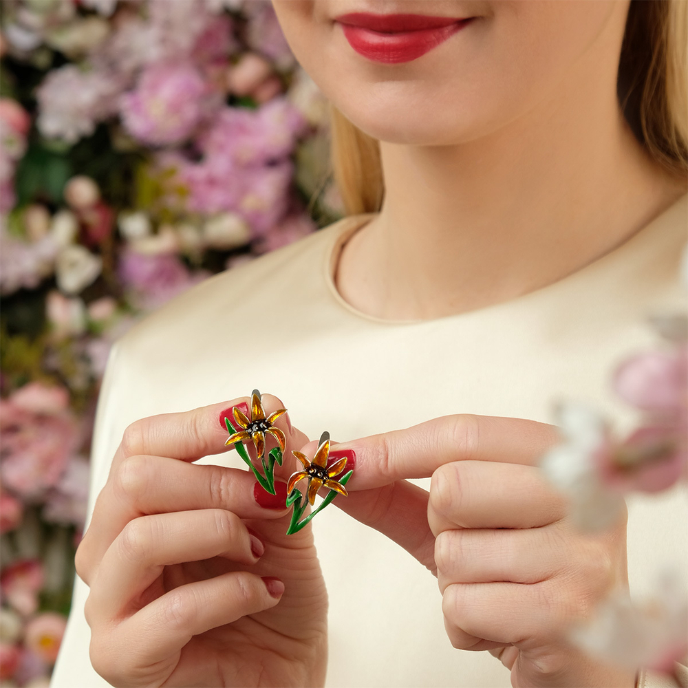 "Нерине" серьги из коллекции "Флорина" от Jenavi