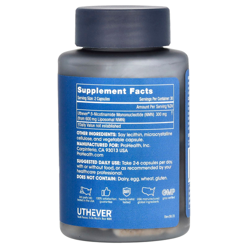 ProHealth Longevity, Liposomal NMN Pro 300, 60 капсул (150 мг в капсуле)