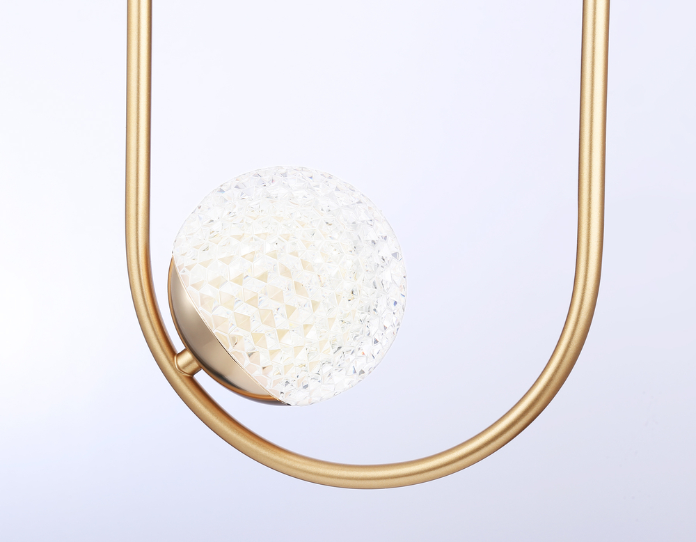 Светильник подвесной TR5431/2 GD золото G9/2 max 40W 220*110*1000