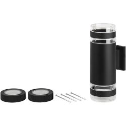 Светильник уличный настенный ЭРА «Адрия» GBW-102-BL-0300 230В 2хЕ27 max 30Вт IP54 300х150x90 вверх/вниз черный | Садово-парковые светильники