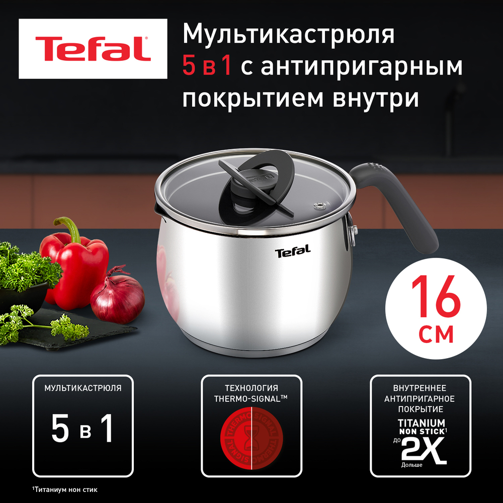Мультикастрюля с крышкой Tefal Opti'Space 16 см G7371795