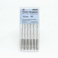 Peeso Reamers №2 (32мм) Mani Пизо Римеры (6шт.) Мани, машинные корневые дрильборы