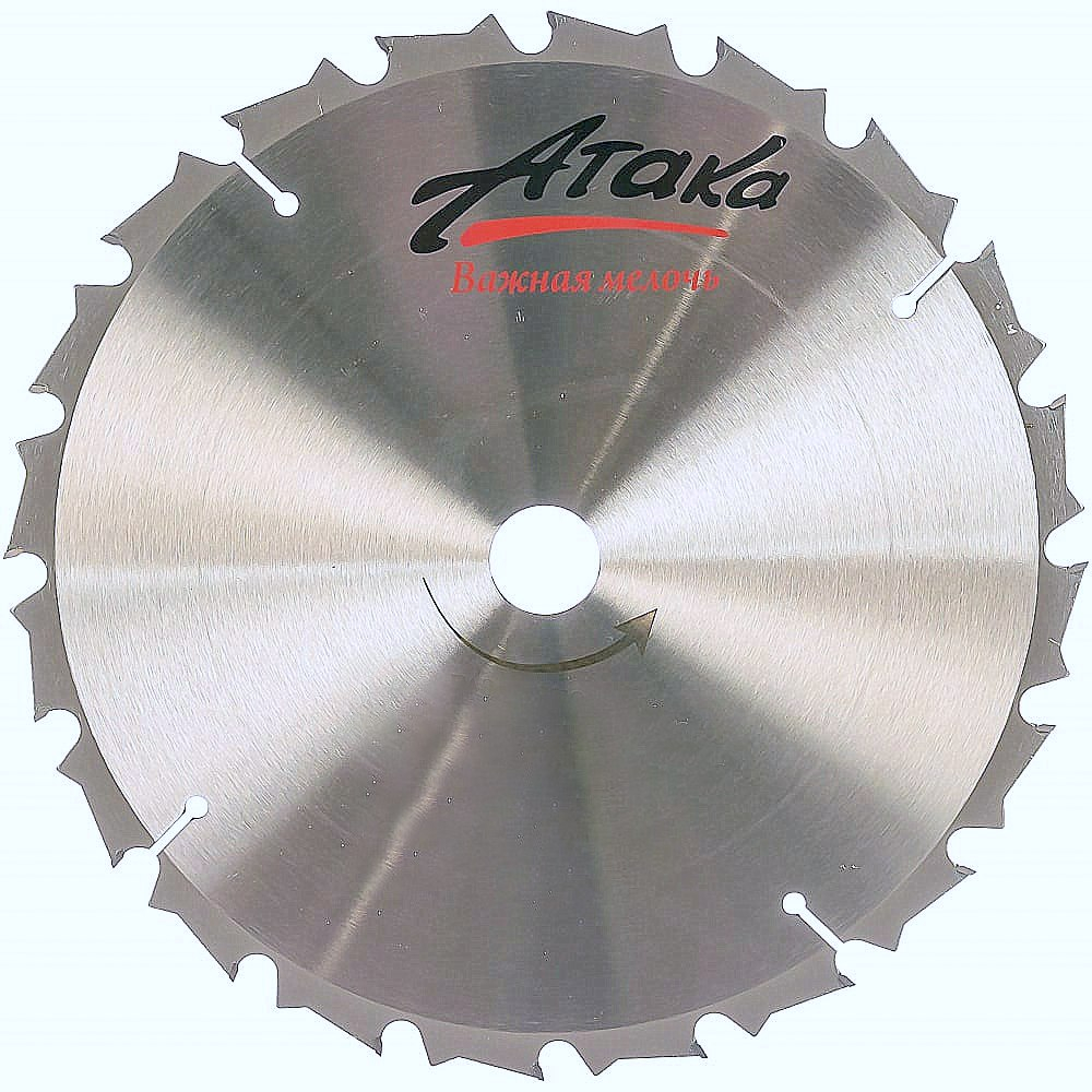 Пильный дикс по газобетону и строительному дереву Атака 235*16T*30 быстрый профи