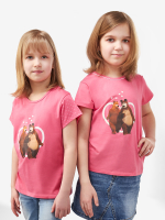 GF-248 футболка для девочек "Маша и Медведь"
