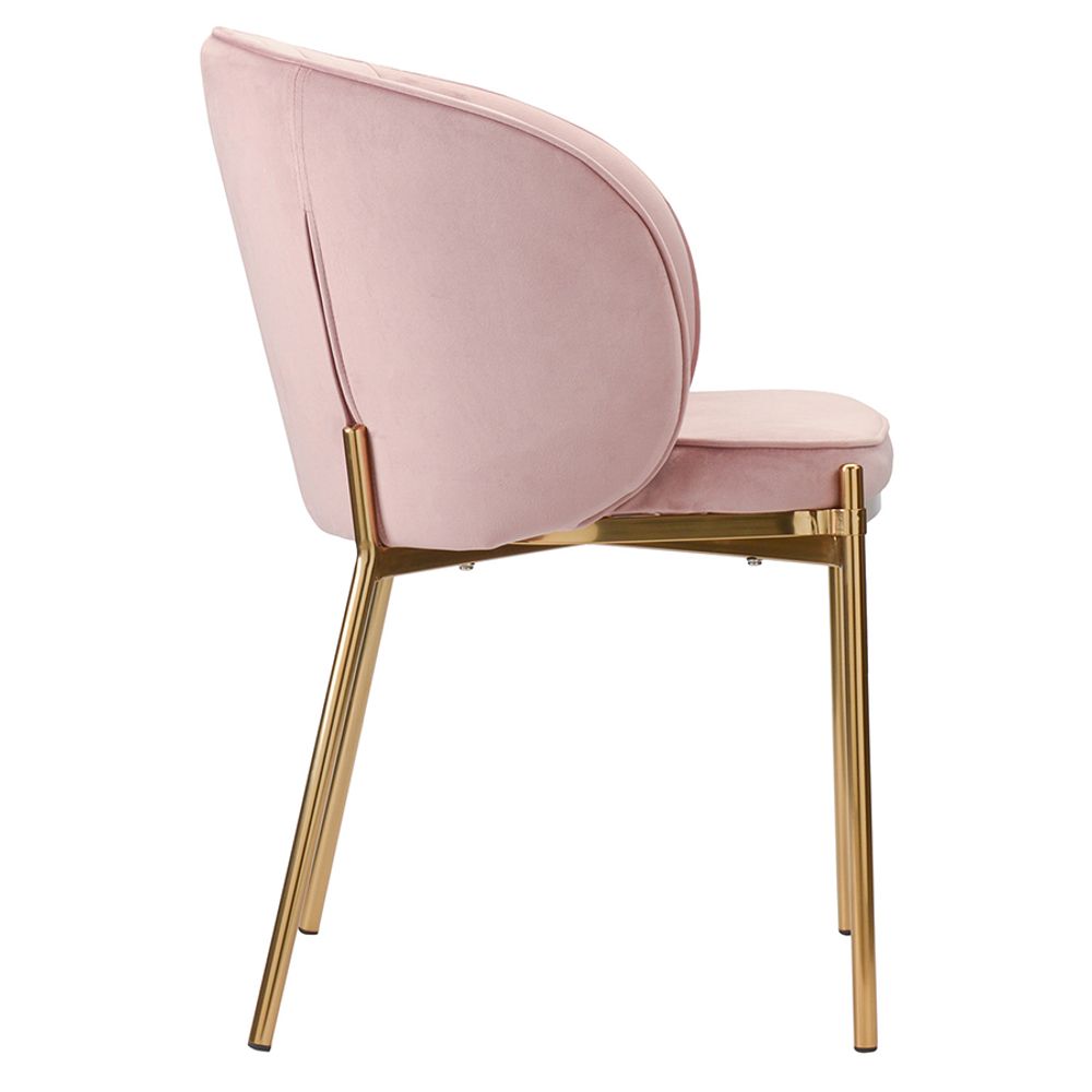 Стул Coral, велюр, пыльная роза
