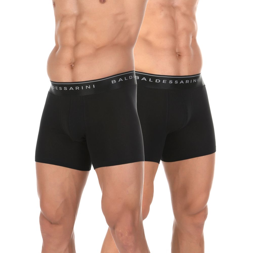 Мужские трусы боксеры набор из 2 штук черные BALDESSARINI 90038/6064 930