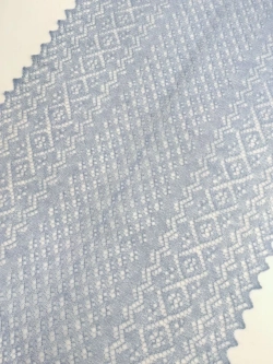 Оренбургский пуховый палантин П3-12040-04 голубой