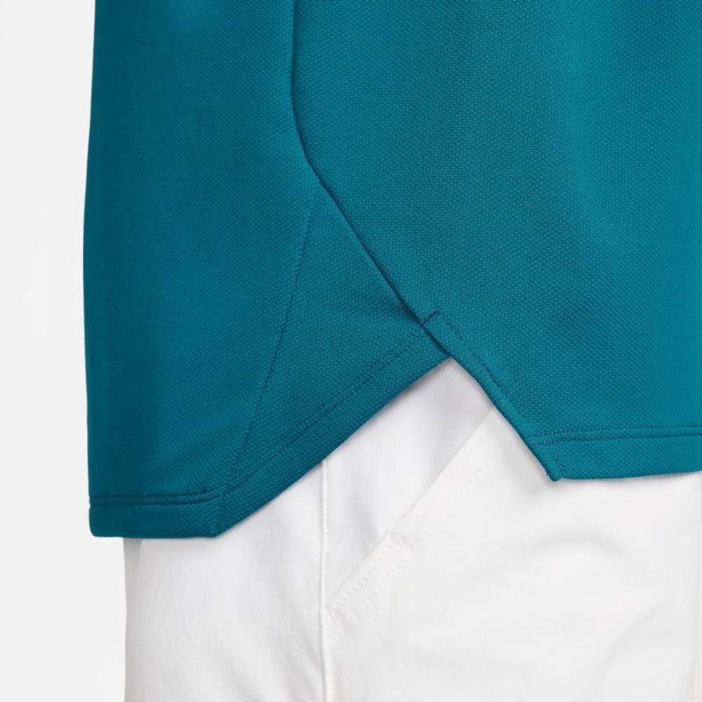 Мужская теннисная футболка Nike Court Dri-Fit Slam Tennis Top - green abyss/white