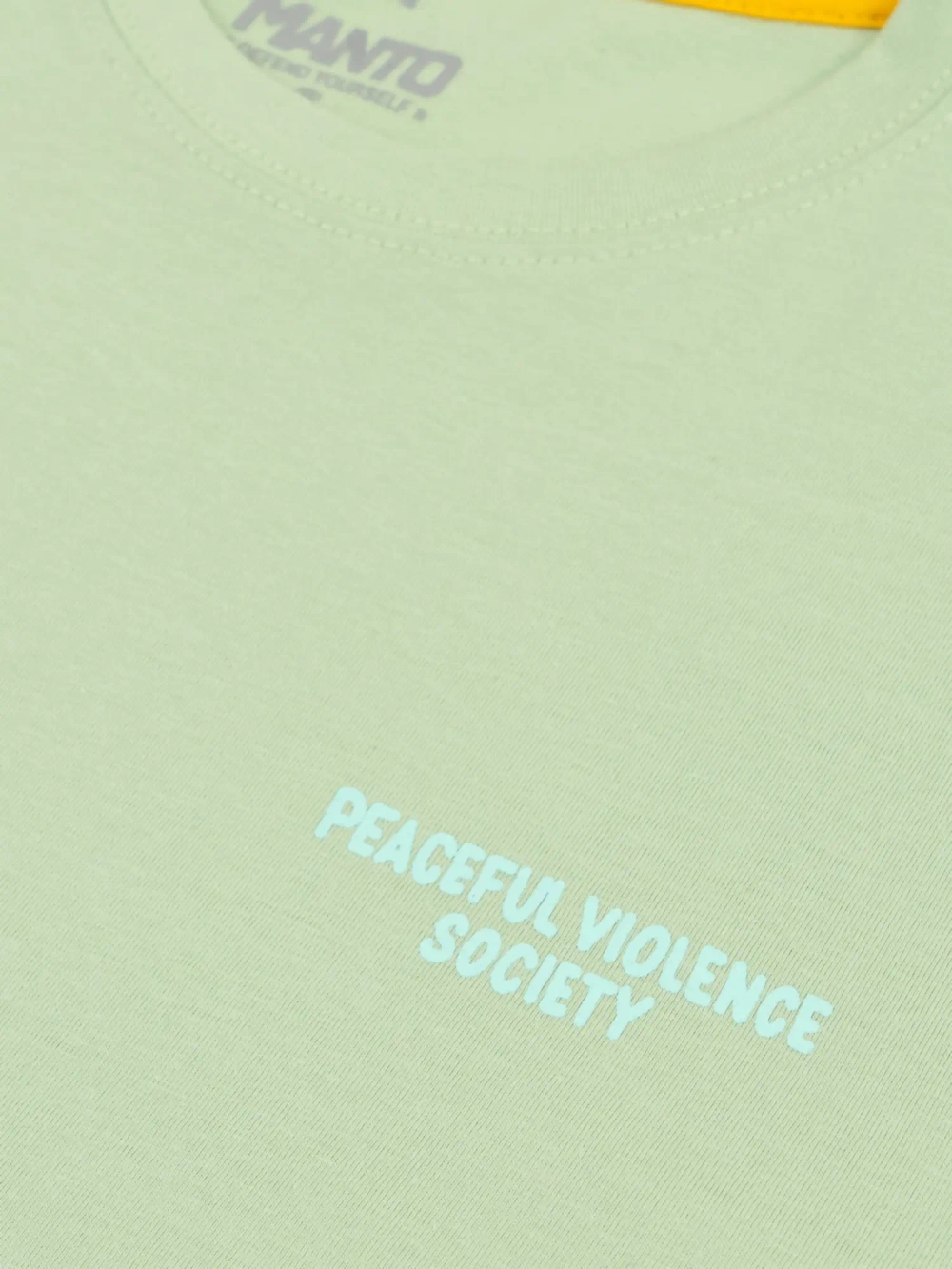 Футболка MANTO SOCIETY 25 лаймовая