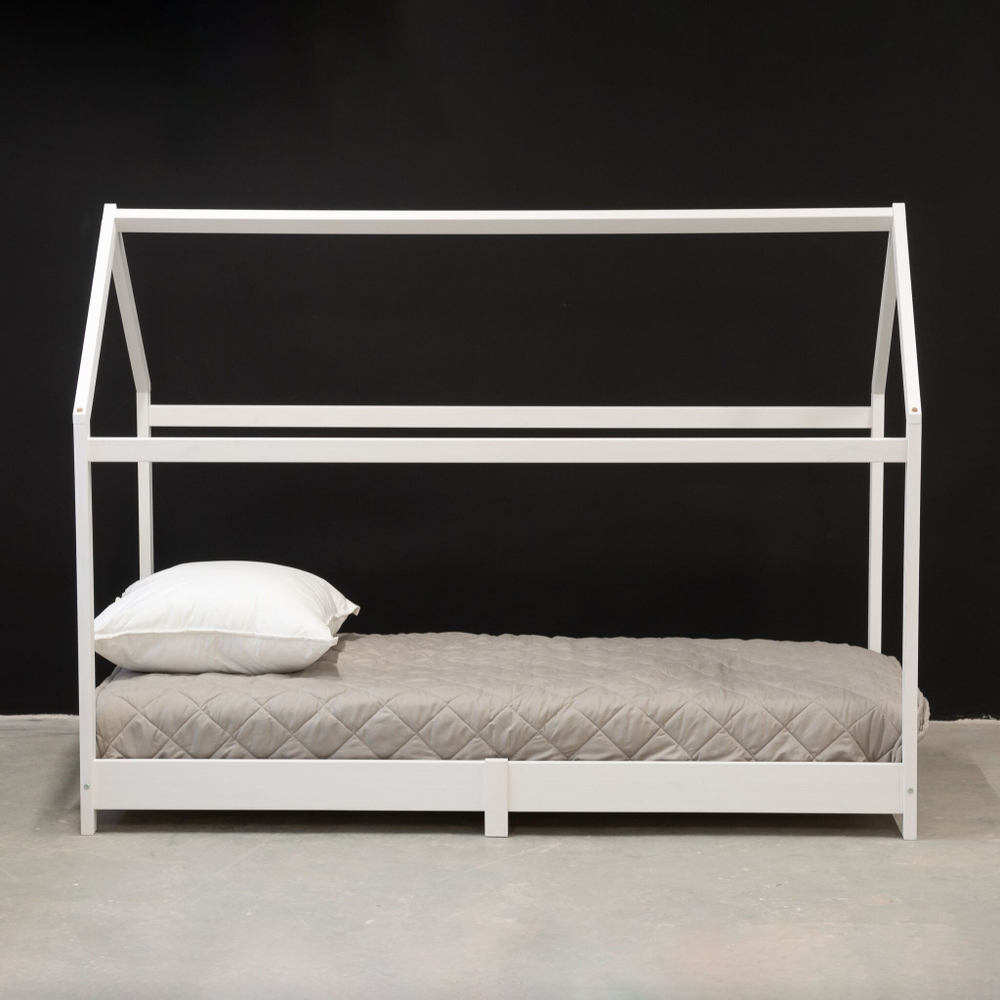 Кровать домик односпальная 90х190 Cozy, белая