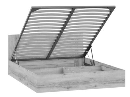 МС Квадро-12 Кровать 1,6 с п/м  ЦРК.КВД.12 Дуб делано темный