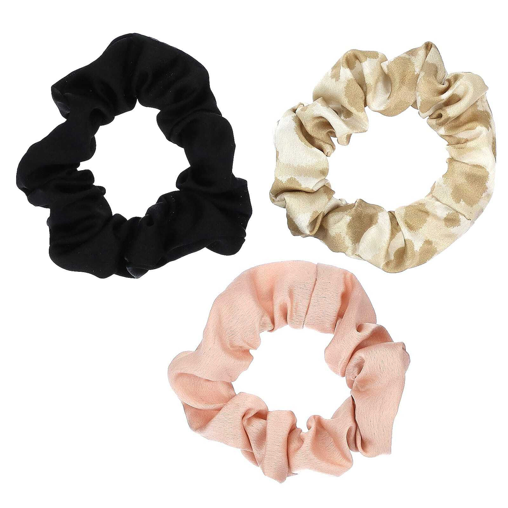 Kitsch, The Satin Scrunchie, для текстурированных и прямых волос, ассорти, 5 резинок для волос