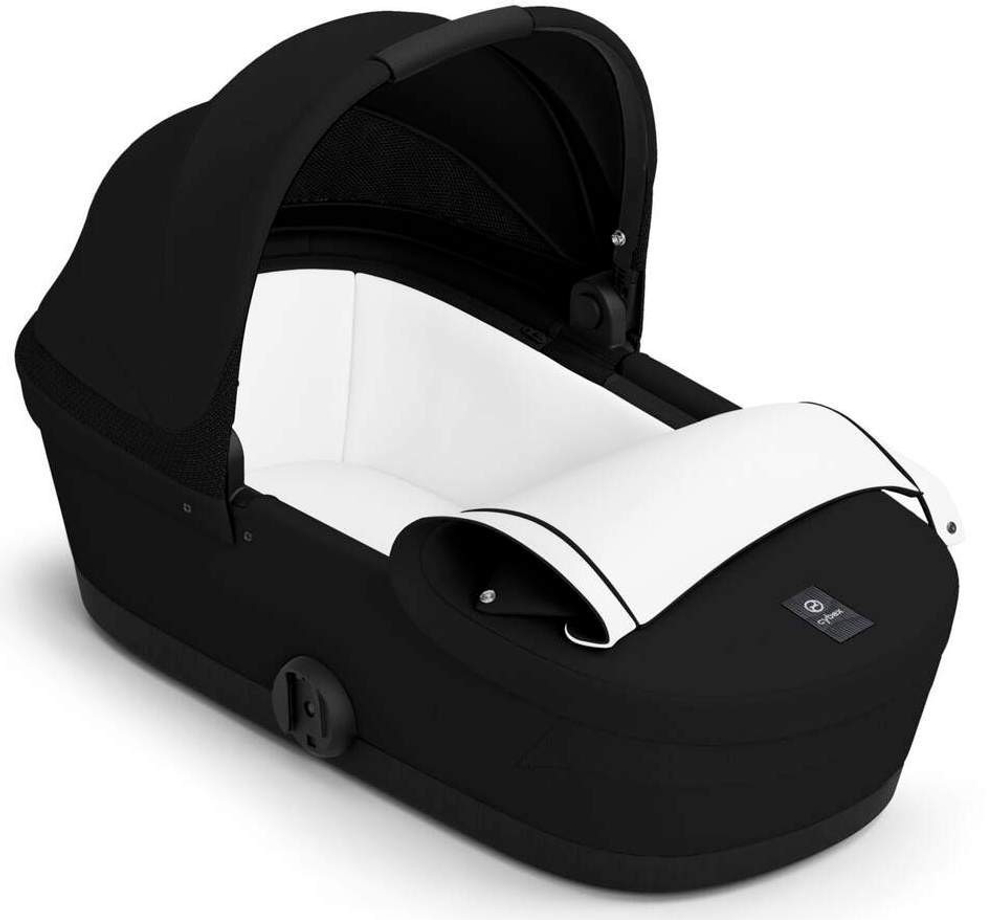 Коляска Cybex Melio Carbon 2 в 1 Almond Beige/Magic Black с дождевиками