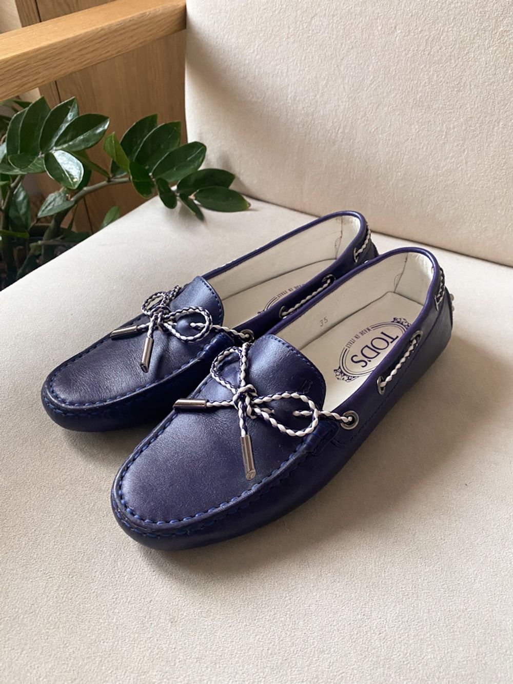 Кожаные лоферы Tods, 35