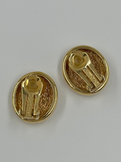 Клипсы Pied-de-poule Christian Dior