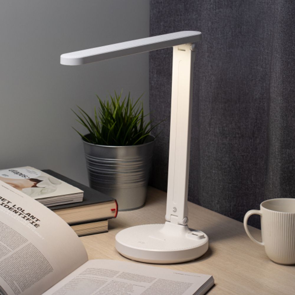 Настольный светильник ЭРА NLED-511-6W-W светодиодный аккумуляторный белый
