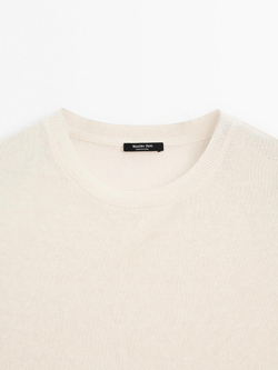 Massimo Dutti Легкая футболка без рукавов, светло-желтый