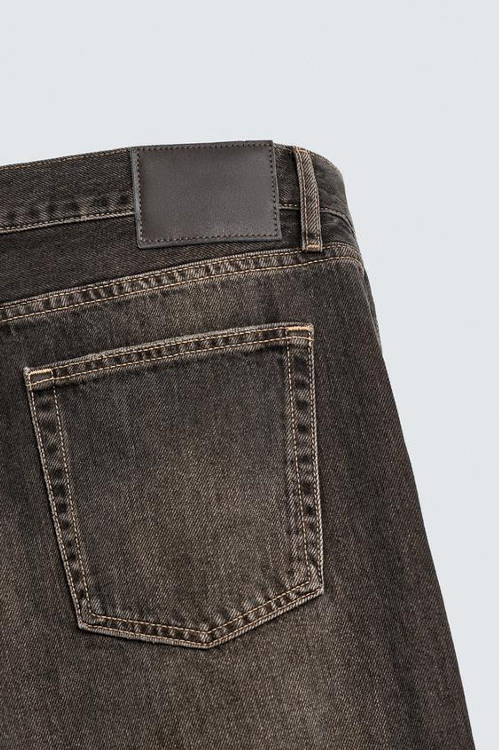 ZARA ДЖИНСЫ RELAXED FLARED FIT, КОРИЧНЕВЫЙ