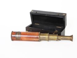 Nautical Подзорная труба в деревянном футляре