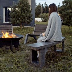 Скамья большая SKM180 полукруглая