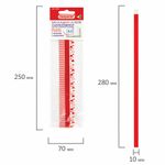 Закладки-ляссе фактурные для книг А5 (длина 28 см) "LOVE", клейкий край, 3 ленты, ПИФАГОР, 112973