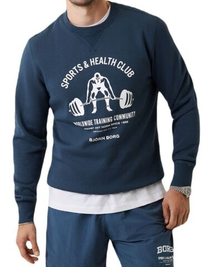 Мужская теннисная кофта Björn Borg Stockholm Crew - navy