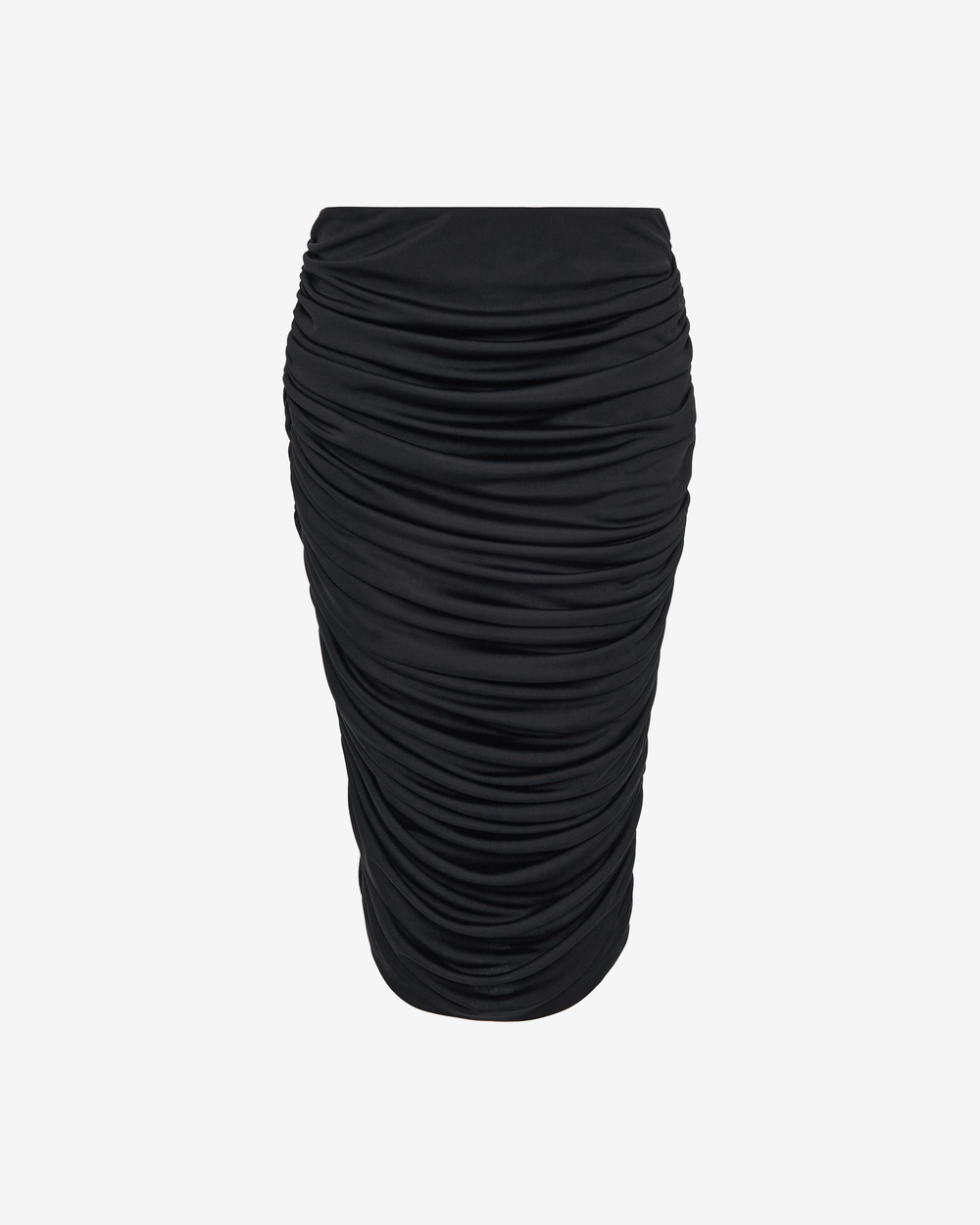 Юбка миди из трикотажа