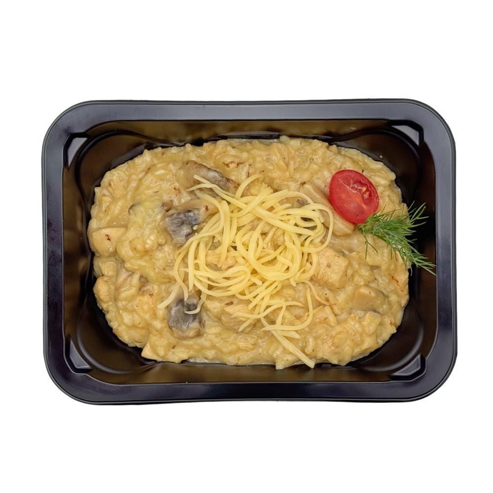 Ризотто с курицей и грибами