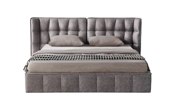 Кровать Hush с подъемным механизмом, 160х200 см, темно-бежевая