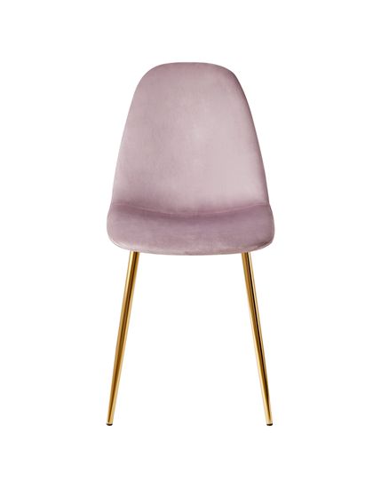 Стул Валенсия SN велюр розовый золотые ножки