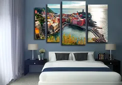 Модульная картина "Побережье Италии"