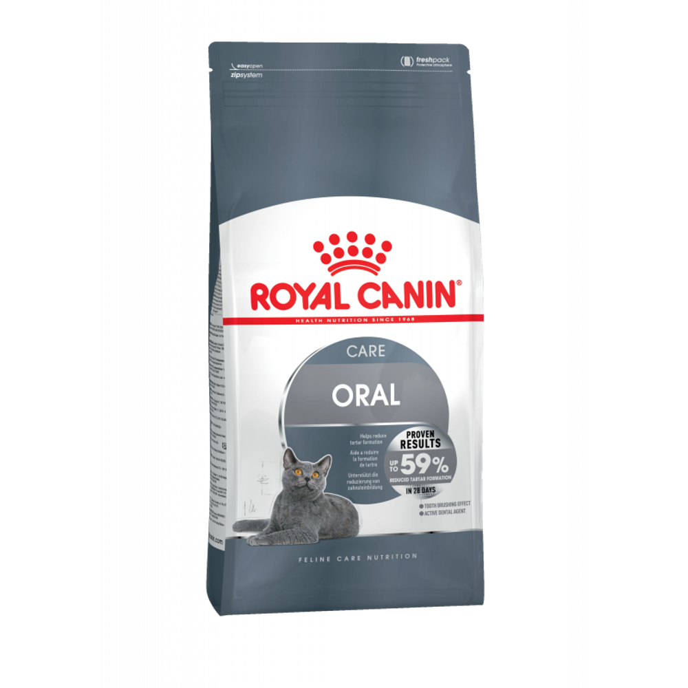 Royal Canin Oral Care Корм сухой для взрослых кошек для профилактики образования зубного налета 1,5 кг