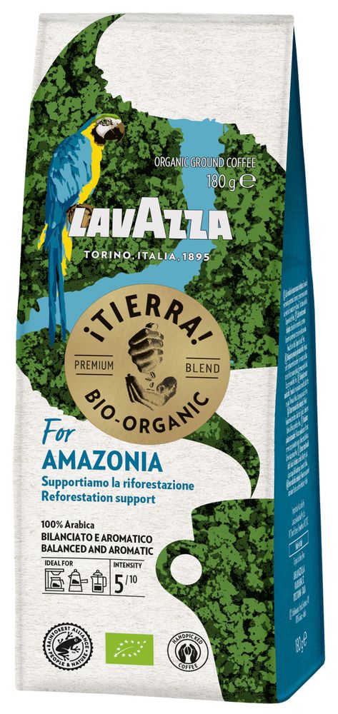 Кофе молотый Lavazza Tierra Bio-Organic For Amazonia, 180 г