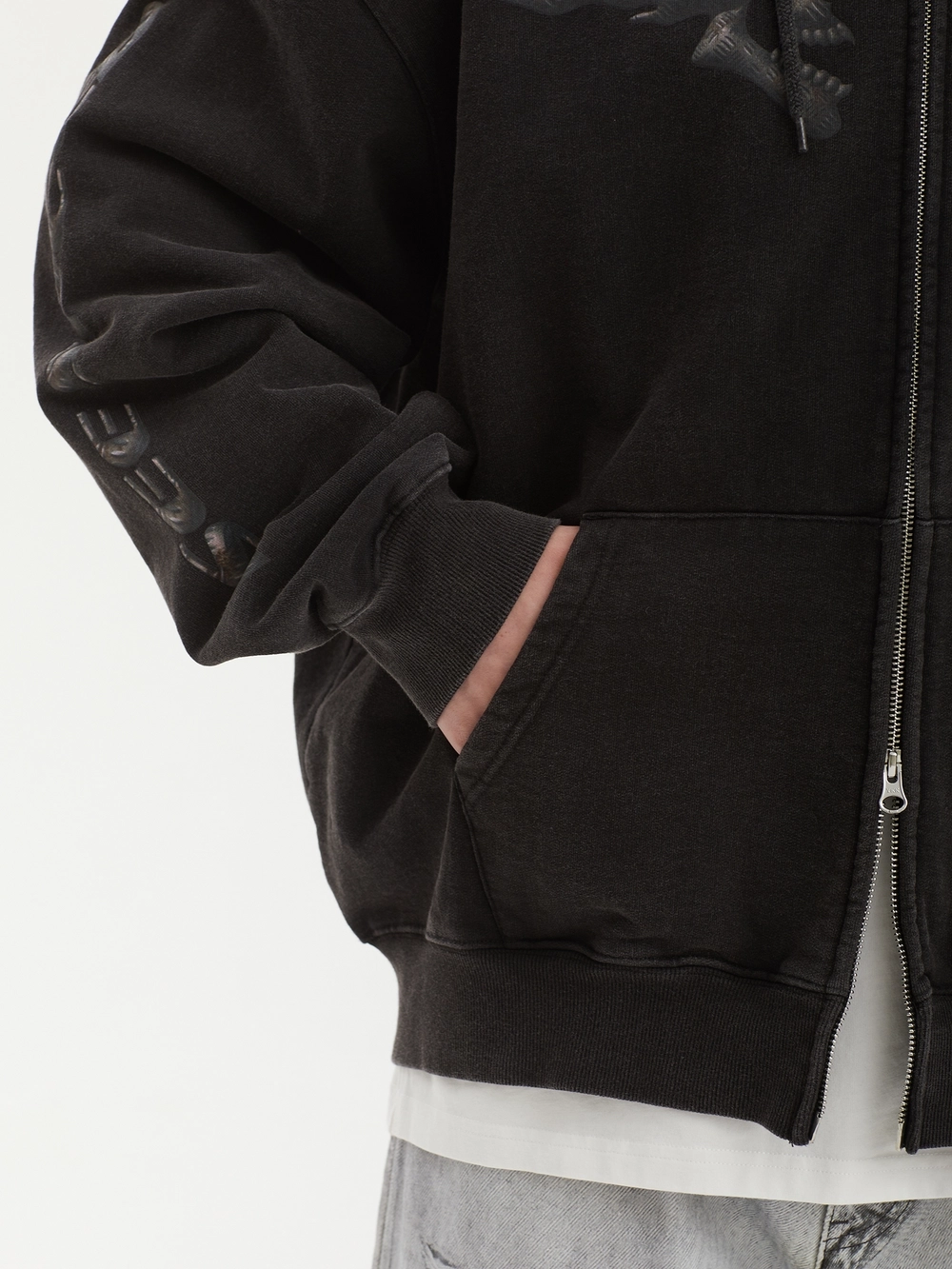Худи Октябрь Speed Zip "Black"