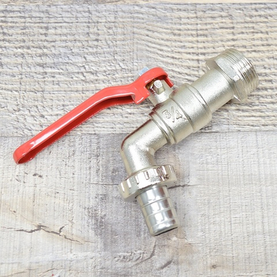 Кран водоразборный EURO 3/4" со штуцером