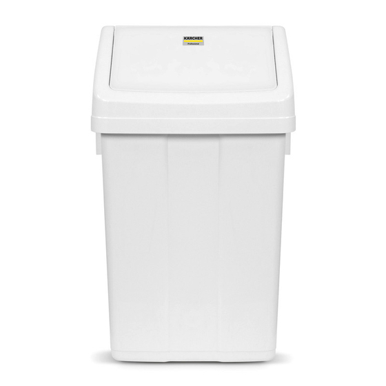 Мусорное ведро с подвижной крышкой, 50 л