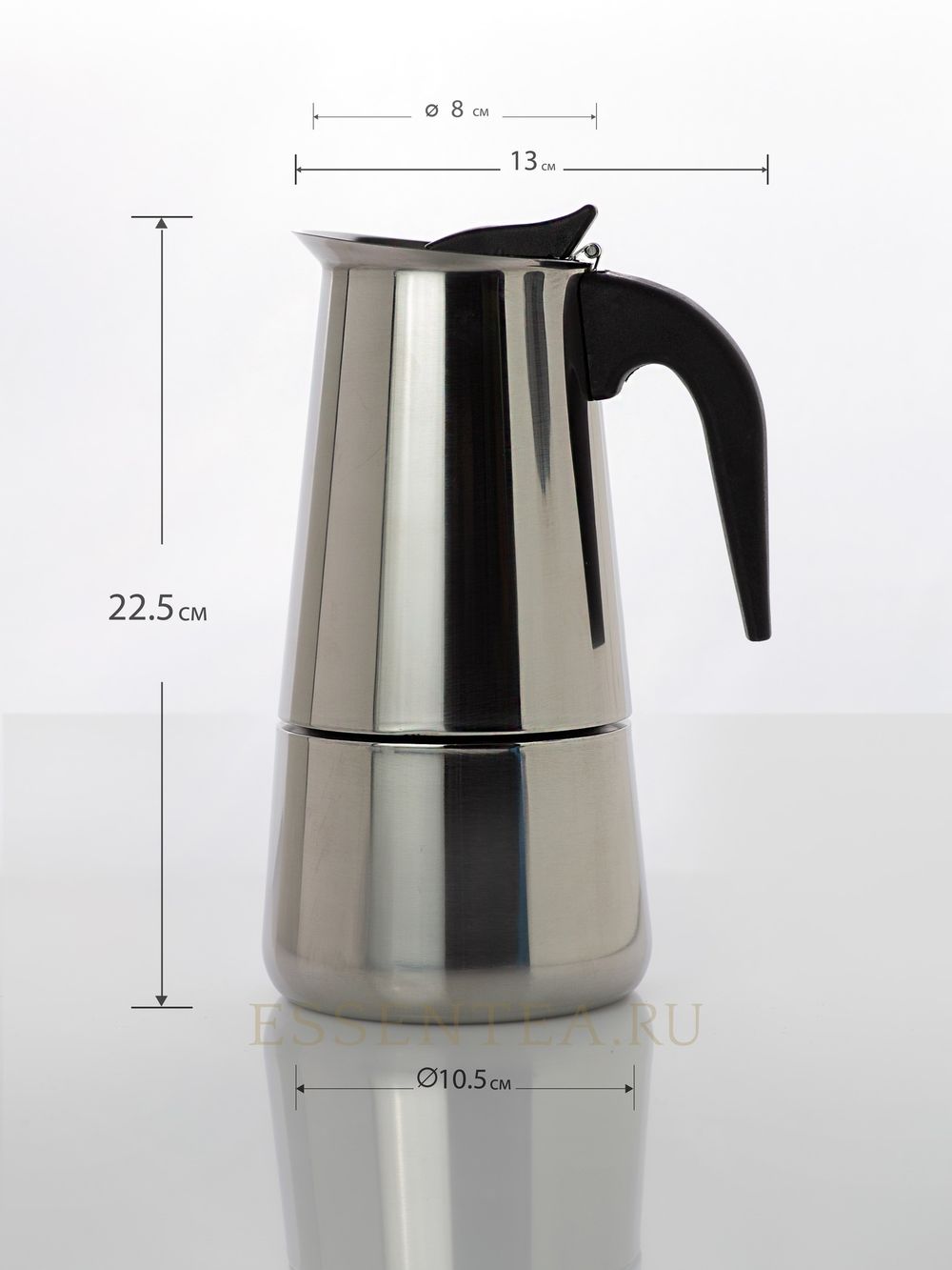 размеры гейзерной кофеварки