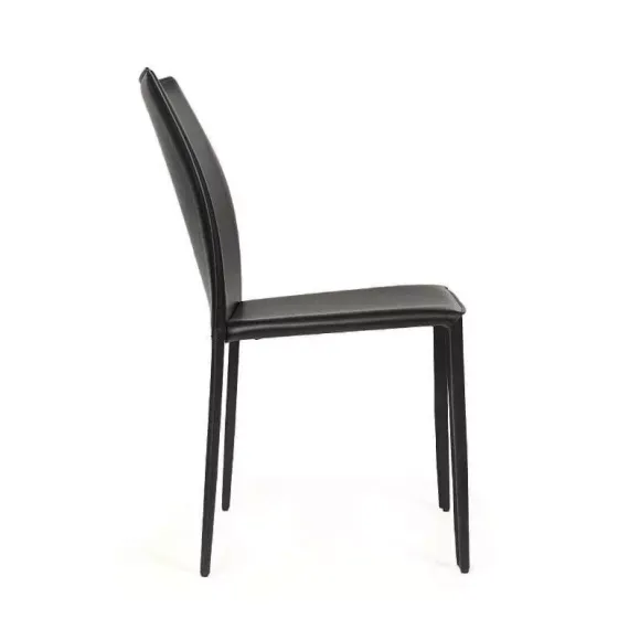 Стул Rolf черная кожа