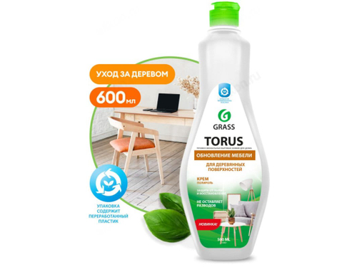 Полироль очиститель для мебели Torus Cream 0,5л